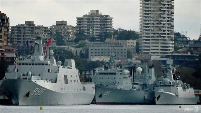 Tàu chiến Trung Quốc gây bất ngờ tại bến cảng Sydney