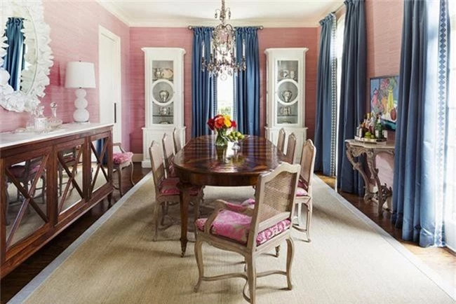 Chìm đắm trong vẻ đẹp ngọt ngào của những căn phòng ăn được tô điểm với sắc hồng - Ảnh 6.