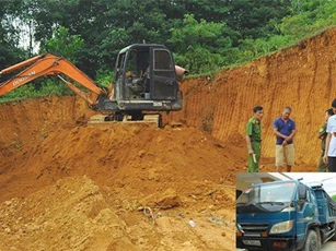 Hà Tĩnh: Nổ súng khống chế nhóm đối tượng trộm đất trái phép giữa đêm khuya