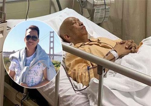Không nhận ra nhạc sĩ Xuân Hiếu thư sinh ngày nào với hình ảnh đầu trọc lốc, da sạm màu vì xạ trị ung thư