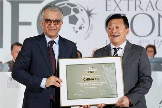 Trung Quốc chính thức giành quyền đăng cai AFC Asian Cup 2023