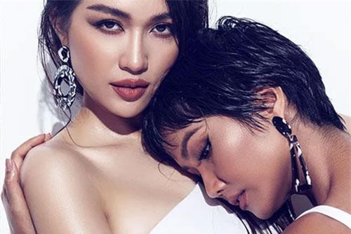 H’Hen Niê - Á hậu Lệ Hằng tung ảnh tình tứ và nóng bỏng với bikini