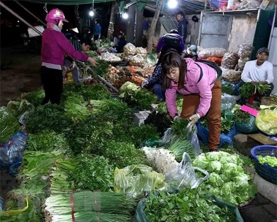 Chợ nông sản thực phẩm Nam Hà Nội. Nguồn: TTXVN.