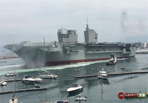 Đồ sộ tàu bay sân Italia đóng riêng cho chiến đấu cơ F-35