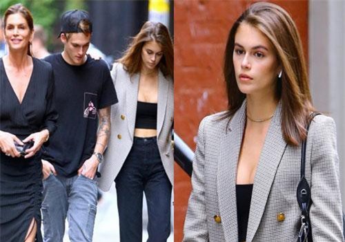 3 mẹ con siêu mẫu Cindy Crawford sóng vai đi trên phố, quý tử bảnh thế mà vẫn bị lu mờ vì khí chất của mẹ và em gái