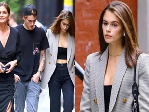 3 mẹ con siêu mẫu Cindy Crawford sóng vai đi trên phố, quý tử bảnh thế mà vẫn bị lu mờ vì khí chất của mẹ và em gái