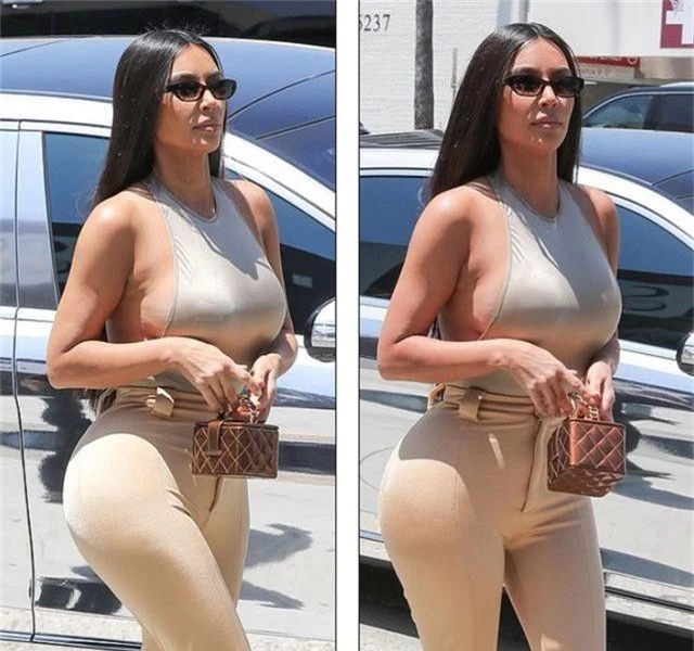 Kim Kardashian mặc táo bạo ra phố - 4