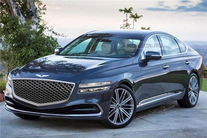 Sedan hang sang Genesis G80 2020 lo dien truoc ngay ra mat