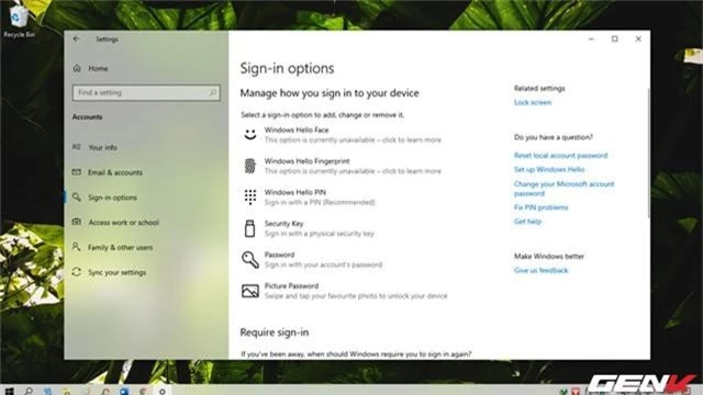 Cách khôi phục lại mật khẩu đăng nhập trên Windows 10 May 2019 - Ảnh 1.
