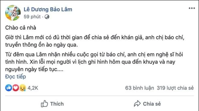 Giữa ồn ào Lê Dương Bảo Lâm bị đánh khi phát cơm từ thiện, MC Nguyên Khang nói gì mà nhận được sự đồng tình? - Ảnh 2.