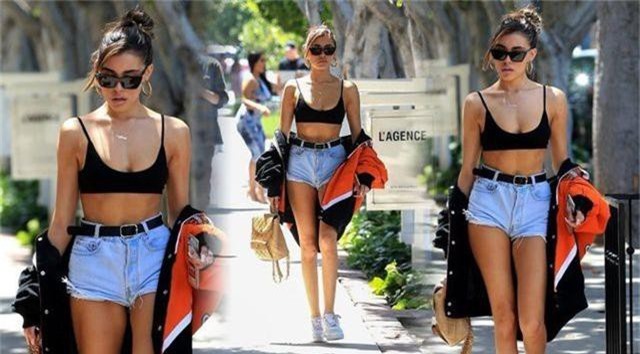 Madison Beer chuộng áo lửng khoe eo thon