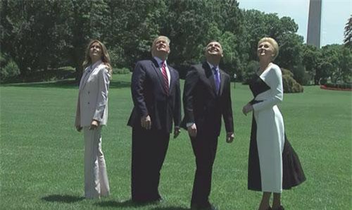 Tổng thống Trump “mục sở thị” F-35 bay tầm thấp qua Nhà Trắng