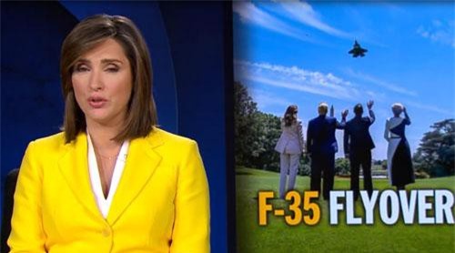 CLIP: Ông Trump xem trình diễn F-35 tại Nhà Trắng