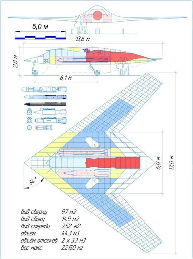 Bí ẩn máy bay tấn công không người lái Thợ săn Okhotnik-B của Nga - 1