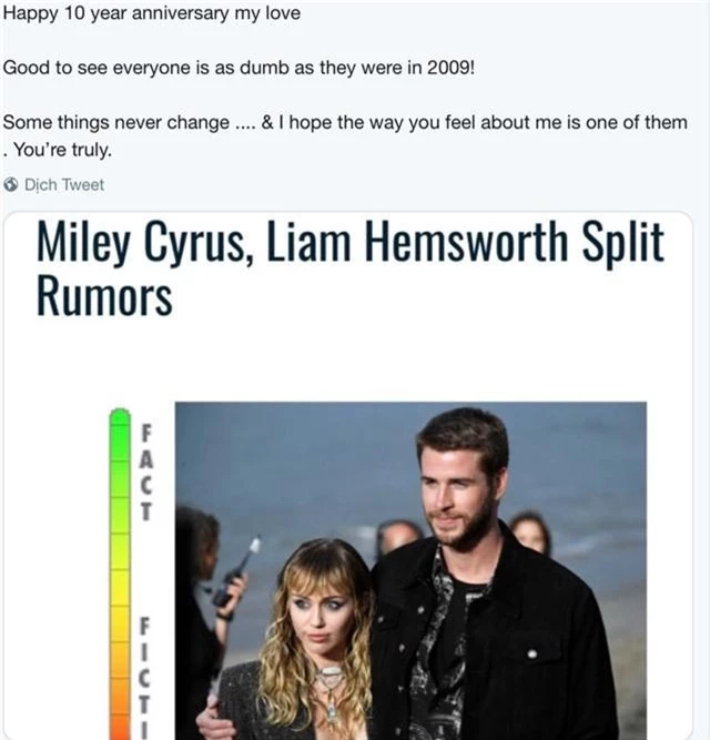 Miley Cyrus giận dữ phản pháo tin đồn chia tay Liam Hemsworth - Ảnh 1.