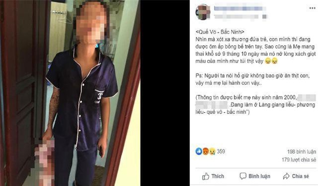 Bắc Ninh: Mẹ xách “lủng lẳng” con ruột 20 ngày tuổi vì mâu thuẫn với bạn trai