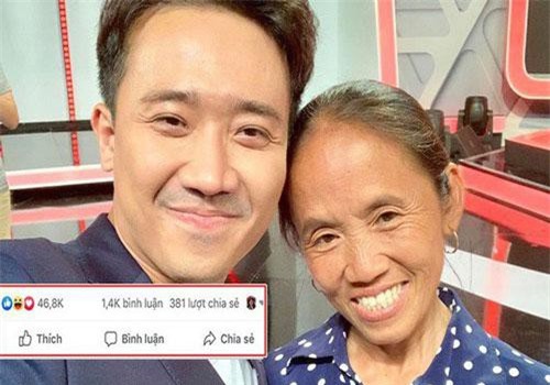 Xuất hiện cùng 'Bà Tân Vlog', ảnh của Trấn Thành đạt lượng like "siêu nhanh khổng lồ"!