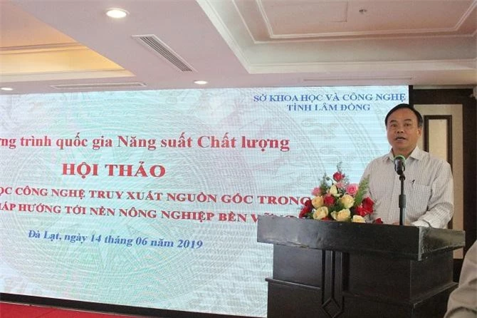 Ông Trần Văn Vinh, Tổng cục trưởng Tổng cục Đo lường chất lượng, phát biểu khai mạc Hội thảo khoa học (Ảnh: VH)