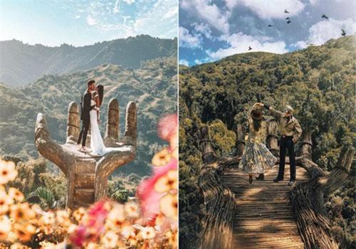 Nổi đình nổi đám bấy lâu nay, hoá ra bàn tay sống ảo khổng lồ ở Đà Lạt chỉ là “bản sao” của chỗ này!