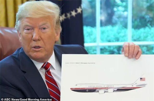 Ông Trump hé lộ diện mạo mới của chuyên cơ ”Không lực Một"
