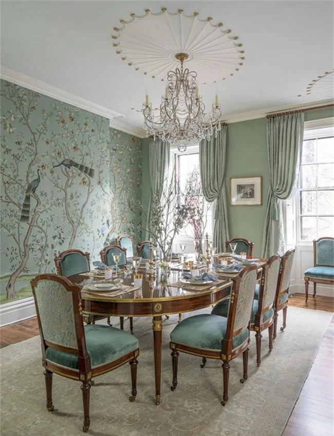 Những thiết kế phòng ăn dành riêng cho những gia đình yêu thích phong cách cổ điển - Ảnh 11.