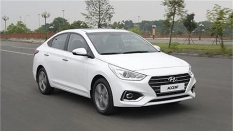 Bỏ xa Honda City, Hyundai Accent giá rẻ "rượt đuổi" Toyota Vios trong tháng 5/2019