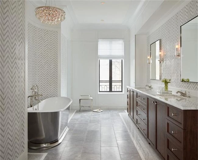 Nâng tầm vẻ đẹp của căn phòng tắm gia đình với thiết kế đèn chùm rực rỡ - Ảnh 17.