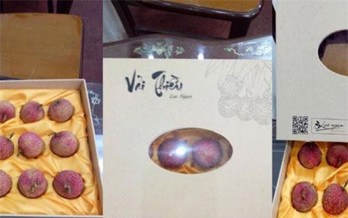 Quả vải đóng hộp lót lụa đắt gấp 10 lần vải thường