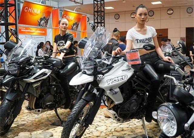Ngắm những người mẫu xinh đẹp bên môtô “khủng” tại Vietnam AutoExpo 2019 - 6