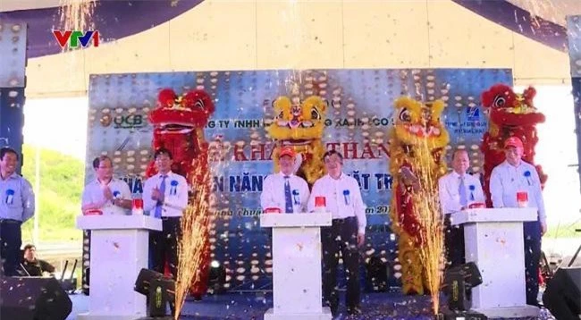 Buổi lễ khánh thành Nhà máy điện mặt trời Eco Seido Tuy Phong.sáng 16/6 tại Bình Thuận.
