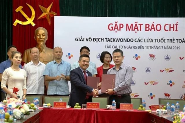 Lễ ký kết hợp tác của Liên đoàn Taekwondo Việt Nam và Tập đoàn CJ.