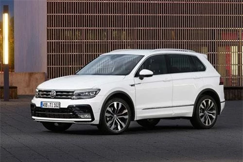 8. Volkswagen Tiguan (doanh số: 21.599 chiếc).