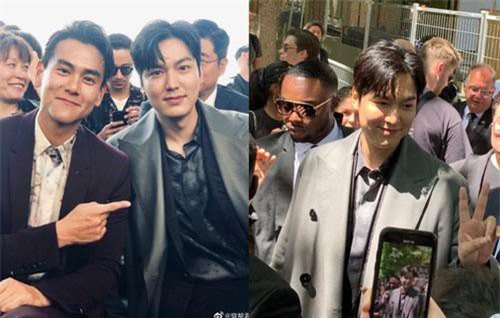 Khiến fan quốc tế náo loạn tại Paris, Lee Min Ho sao vẫn hóa bánh bao bên tài tử Hoa ngữ Bành Vu Yến thế này?