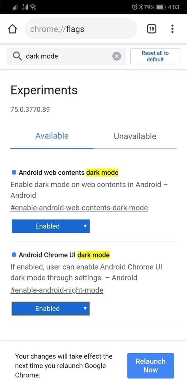 Hướng dẫn kích hoạt chế độ bóng đêm của trình duyệt Chrome trên Android - Ảnh 1.