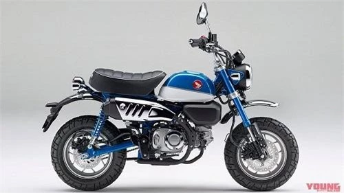 Tùy chọn màu xanh dương mới trên Honda Monkey 125 sẽ chính thức lên kệ vào tháng 7 này. 