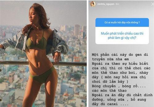 Minh Tú bày cách tăng chiều cao cho fan, soi ra mới thấy có quá nhiều thứ cần lưu ý