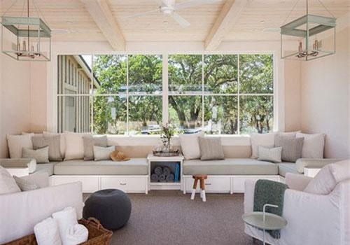 Thiết kế hẳn một góc thư giãn riêng đang là cách để các gia đình tận hưởng kỳ nghỉ cuối tuần thật trọn vẹn