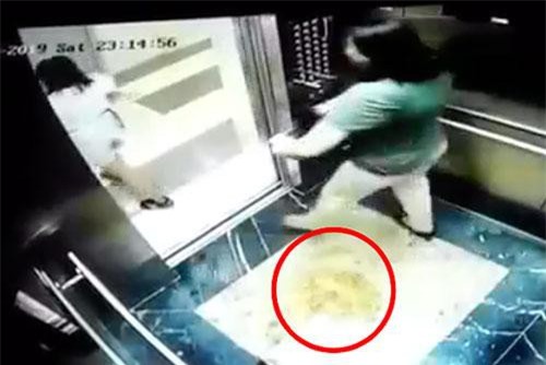 Hà Nội: Hai phụ nữ che camera trong thang máy chung cư để... 'tè bậy'