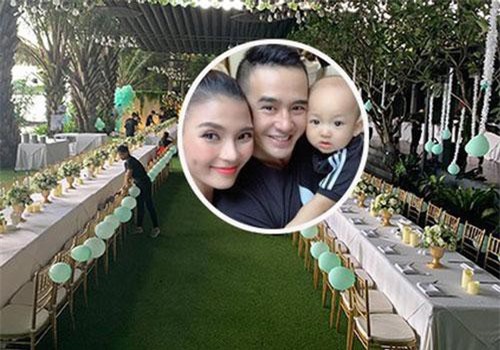 Mừng quý tử đầu lòng tròn 1 tuổi, vợ chồng Lương Thế Thành mạnh tay tổ chức tiệc sinh nhật cực hoành tráng