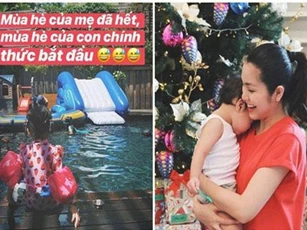 Mê màu hồng như con gái nhà Hà Tăng: Quần áo, tủ đồ, kẹp tóc cái gì cũng thấy toàn là màu hồng!