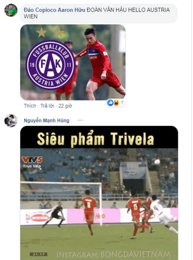 CĐV Việt Nam “xâm chiếm” fanpage Austria Wien, người Áo “ngơ ngác” - 1