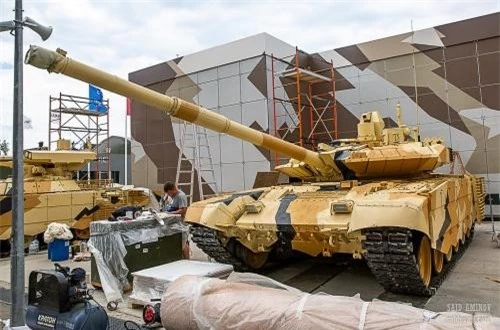 Xe tăng chủ lực T-90MS dành cho khách hàng xuất khẩu. Nguồn ảnh: SAID AMINOV