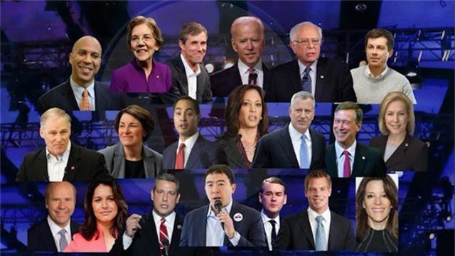 Nước Mỹ chờ đón màn đấu khẩu giữa 20 ứng viên tổng thống đảng Dân chủ - 1