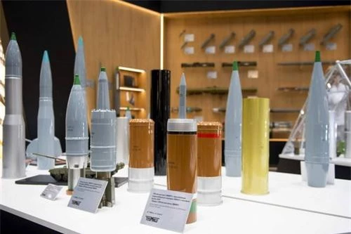 Các loại đạn pháo tăng thế hệ mới được Nga trưng bày tại Triển lãm quân sự Army 2019