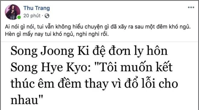 Biết tin Song Joong Ki và Song Hye Kyo ly hôn, sao Việt phản ứng: Người khóc ròng, kẻ bàng hoàng không tin vào tình yêu - Ảnh 2.