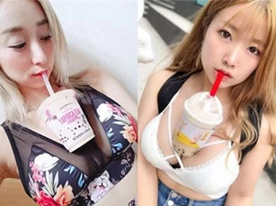 Hội mê trà sữa đã tìm ra cách 'đọ ngực khủng' vô cùng độc đáo, ai xem cũng thán phục