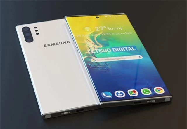 Lộ hình ảnh đẹp như mơ của Galaxy Note 10 Pro - 1