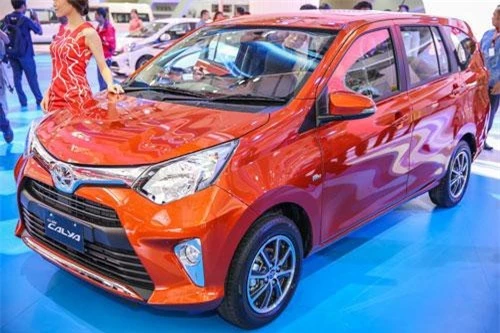 8. Toyota Calya (doanh số: 3.877 chiếc).