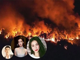 Đỗ Mỹ Linh, Hoà Minzy cùng sao Vbiz hướng về vụ cháy rừng kinh hoàng ở Hà Tĩnh