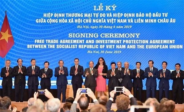 Việt Nam - EU chính thức ký kết EVFTA và IPA vào chiều 30/6/2019. (Ảnh: VGP)